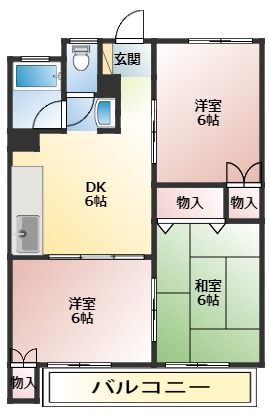 蓮見マンションの間取り