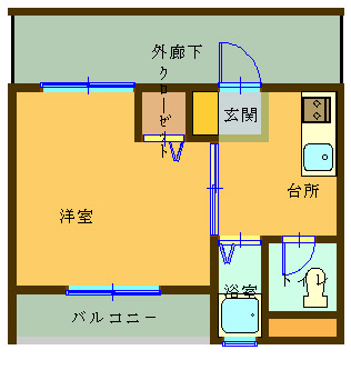 USビルの間取り写真