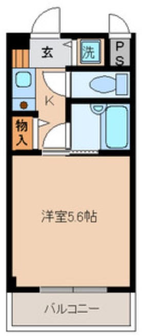 神戸市東灘区御影本町のマンションの間取り