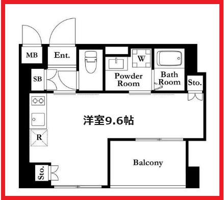 ザパームス錦糸町の間取り