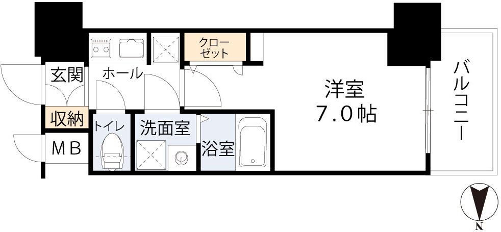 【ファーストフィオーレ大阪城イーストの間取り】