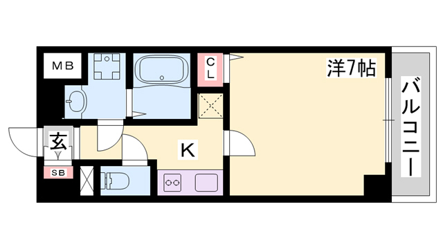 プレサンス神戸元町ミューズの間取り