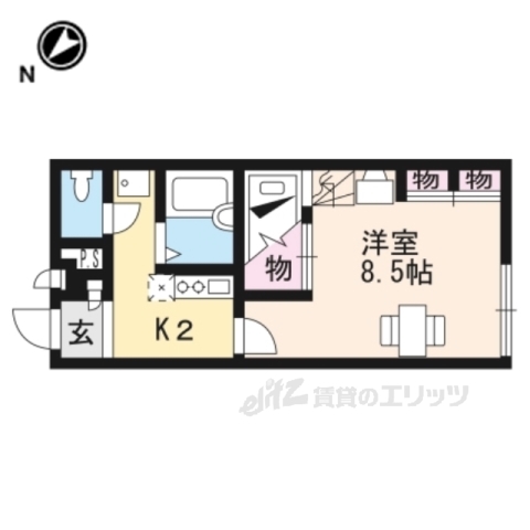 レオパレスＴＫすずめの間取り