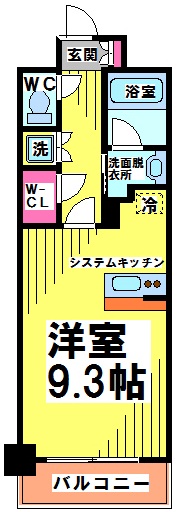 調布市布田のマンションの間取り