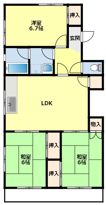 エスポワール東栄の間取り