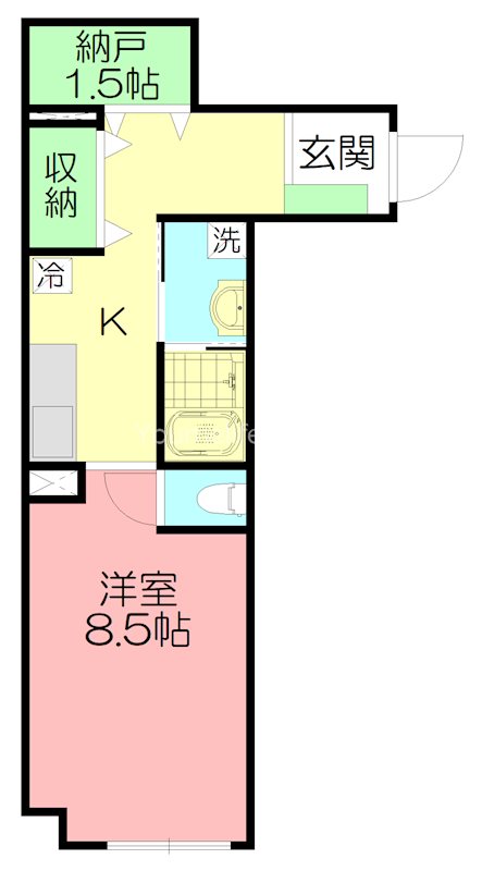 小田原市鴨宮のマンションの間取り