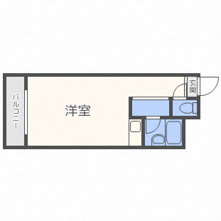 札幌市中央区北五条西のマンションの間取り