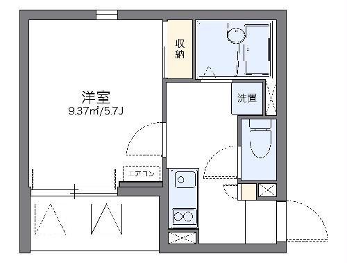 レオネクストヒューゲル六番館の間取り