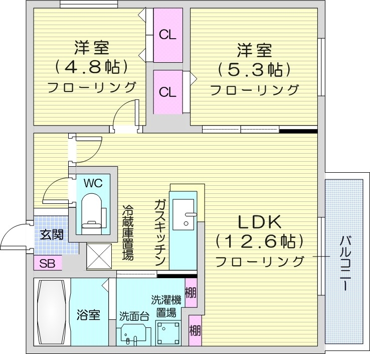 桜館の間取り