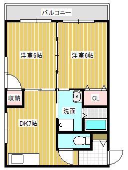 サンライズ平岡の間取り