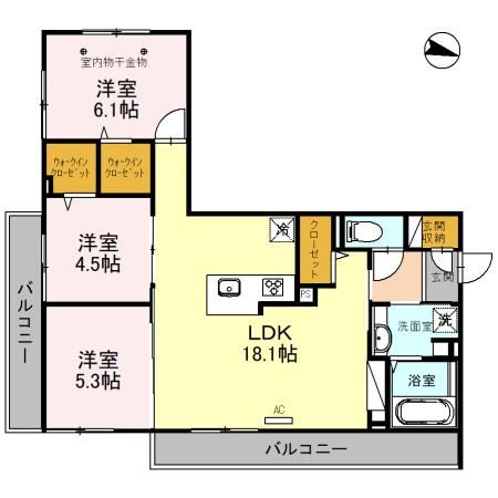 【八潮市大字南後谷のアパートの間取り】