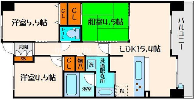 レジディア都島IIの間取り