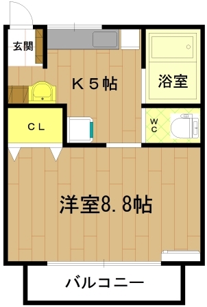 伊勢市御薗町高向のマンションの間取り