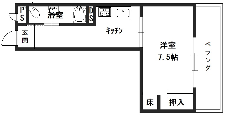 シャトー富士の間取り