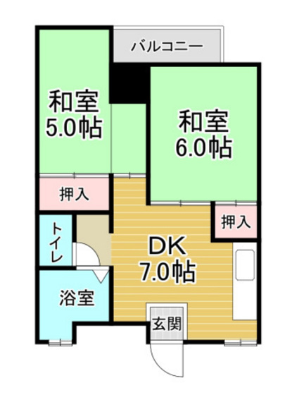 広島市東区光町のマンションの間取り