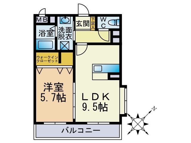 【福岡市博多区麦野のマンションの間取り】