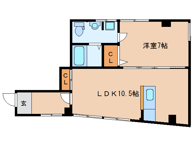 大和郡山市柳のマンションの間取り