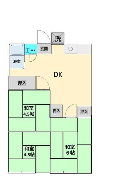 海老名市上今泉のアパートの間取り