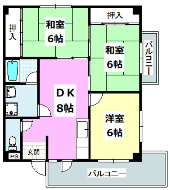 ハイツ杉本の間取り