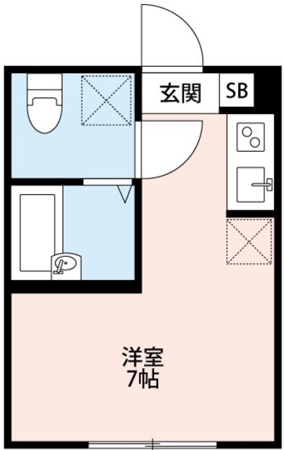 世田谷区砧のアパートの間取り