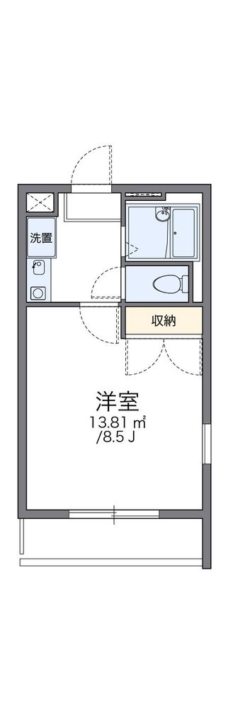 レオパレスヴァンベールの間取り