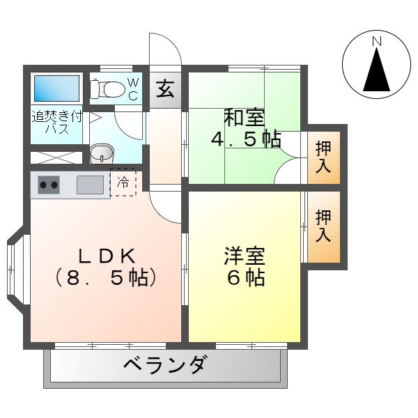 マンション桜井の間取り