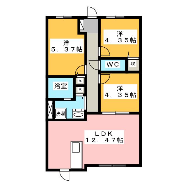 すまいる共和西の間取り