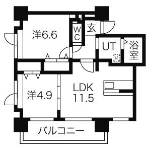 ロイスガーデン山鼻の間取り