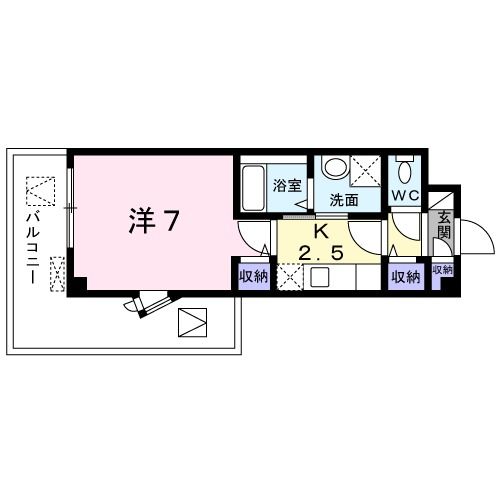 【千葉市中央区神明町のマンションの間取り】