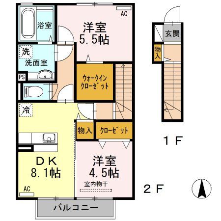 リッチロータス弐番館の間取り