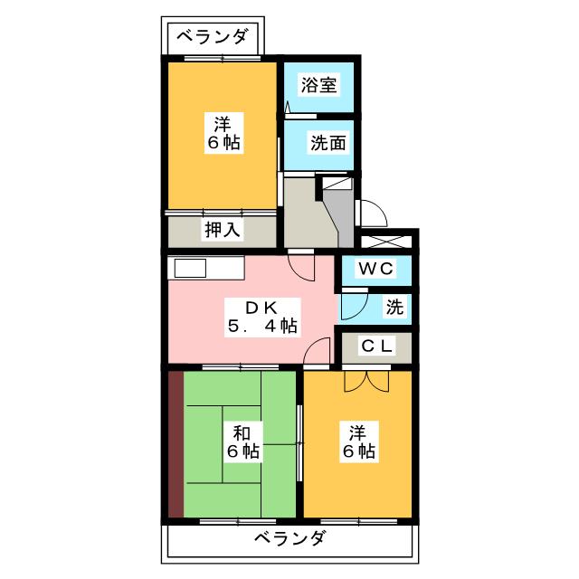 コーポラス石川の間取り