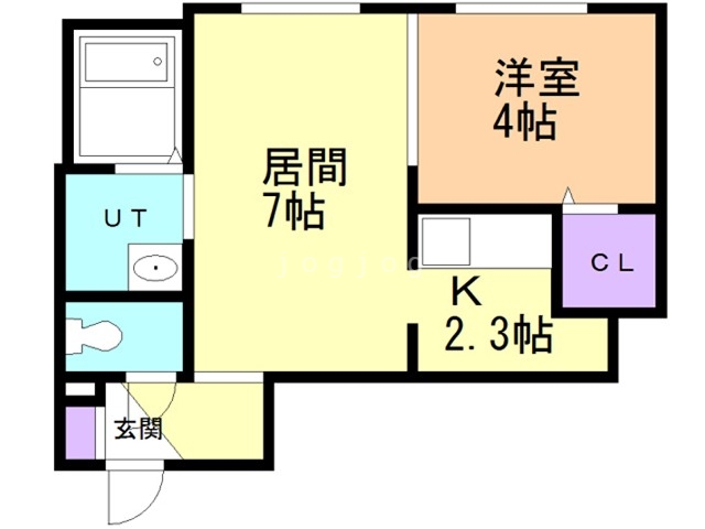 【札幌市白石区本郷通のマンションの間取り】