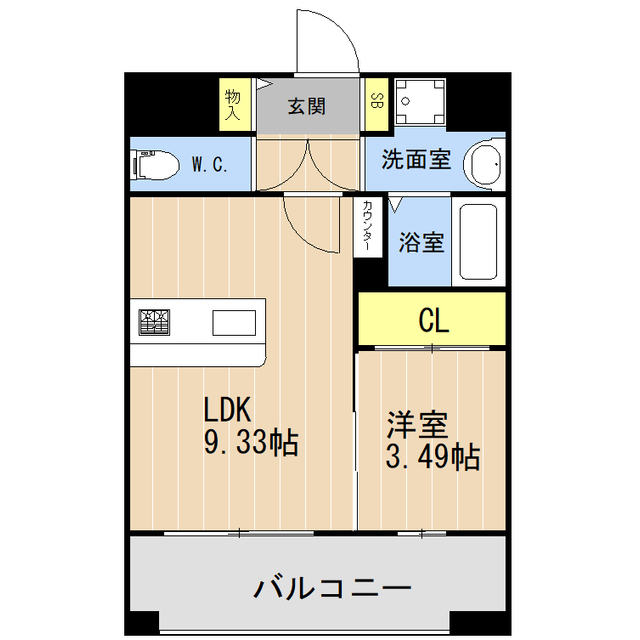 ＬＩＢＴＨ松山の間取り