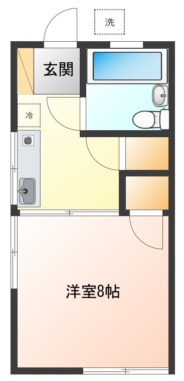 コーポ淡河の間取り