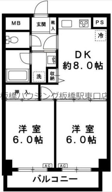 アソシエール千川の間取り