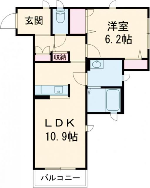 西中合町チェルシー・ハウスの間取り