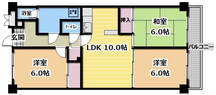 リップルメゾン富士88-2号館の間取り