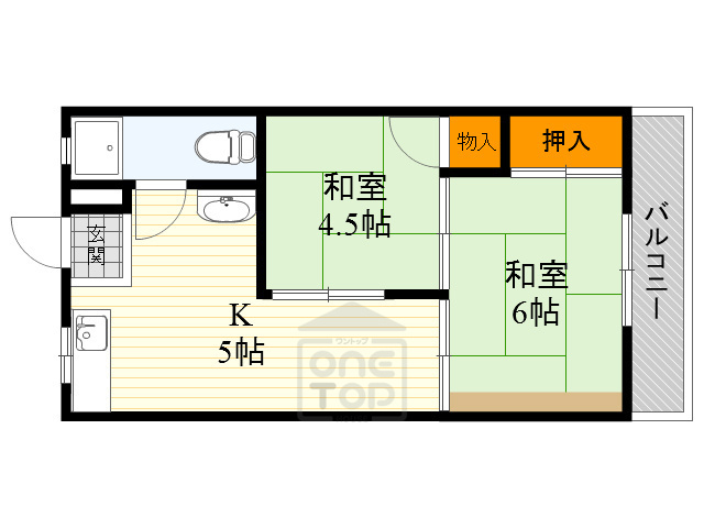 太陽ハイツの間取り