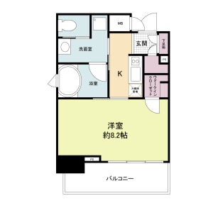 神戸市中央区栄町通のマンションの間取り