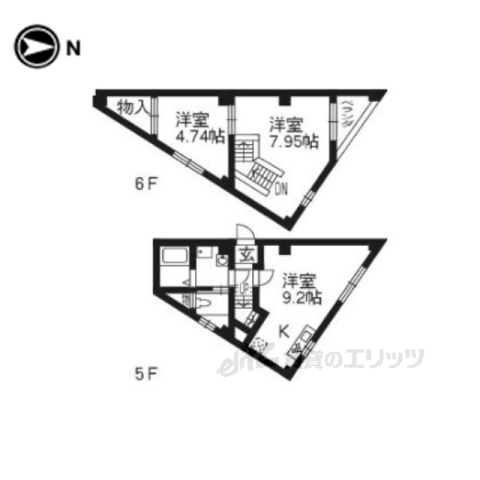 ベレーザ丸太町の間取り