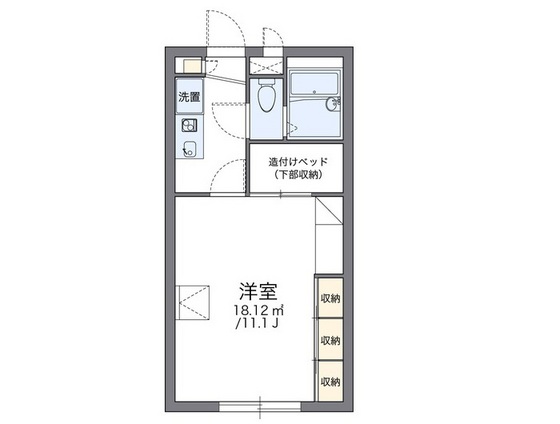 レオパレス南古都の間取り