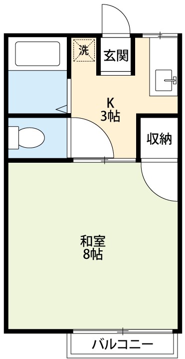 エレガンスハイツ金子の間取り