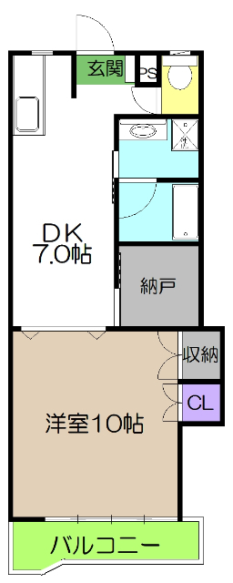 ＤＲハウスII（０１～０６号室）Ｒ７春入居学生プランの間取り