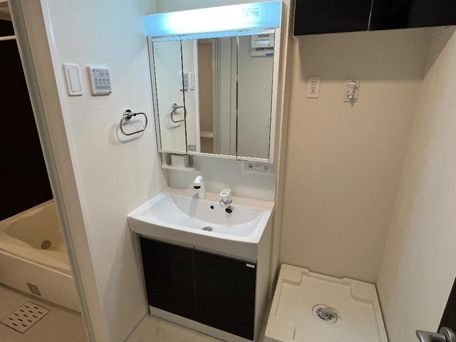 洗面設備　忙しい朝に便利なシャンプードレッサー付