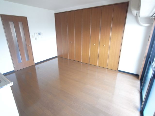 居室・リビング　リビングに大型クローゼット付いてます