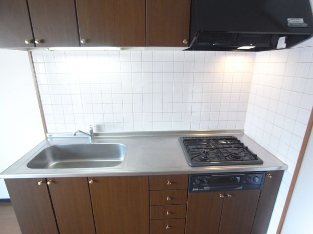 キッチン　ガスのシステムキッチン