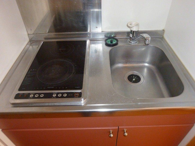 キッチン　2口電気コンロ