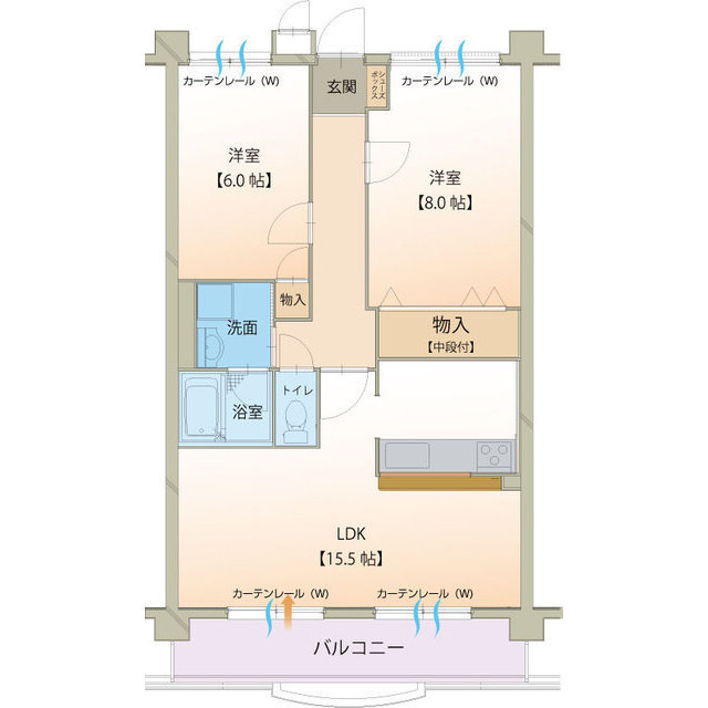 Lotos Blumeの間取り