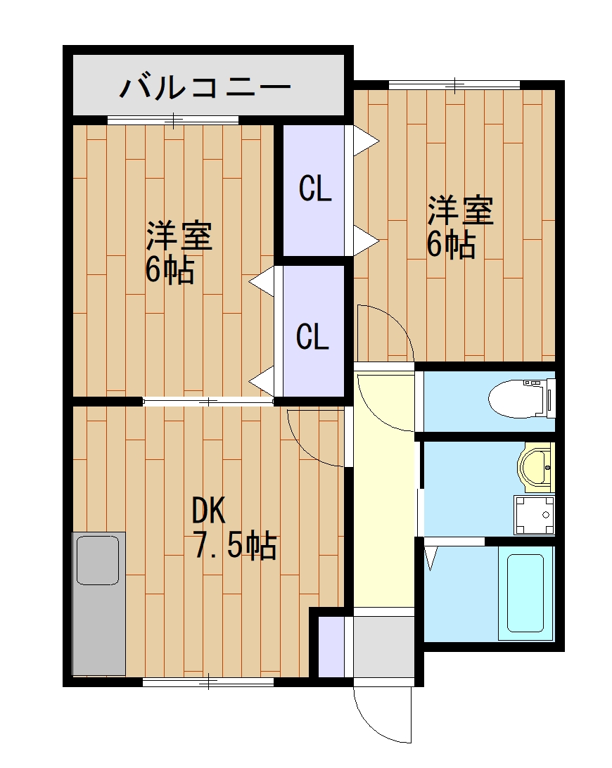 プレステージ陣原の間取り写真