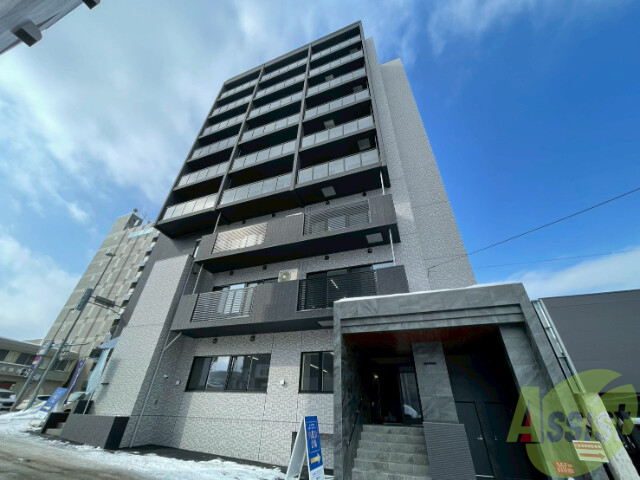 建物外観　札幌市豊平区美園三条「グランメール　ハピネス美園」